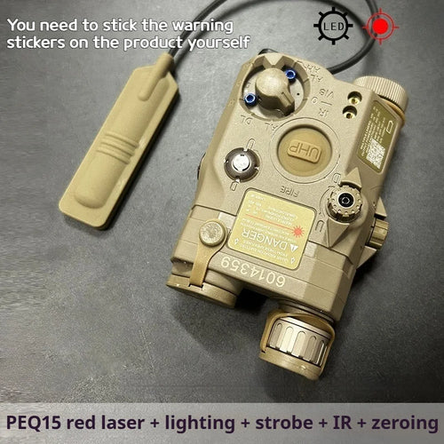Tactical Airsoft PEQ-15 PEQ15 LA5C Red Dot Green Blue IR Fill Light