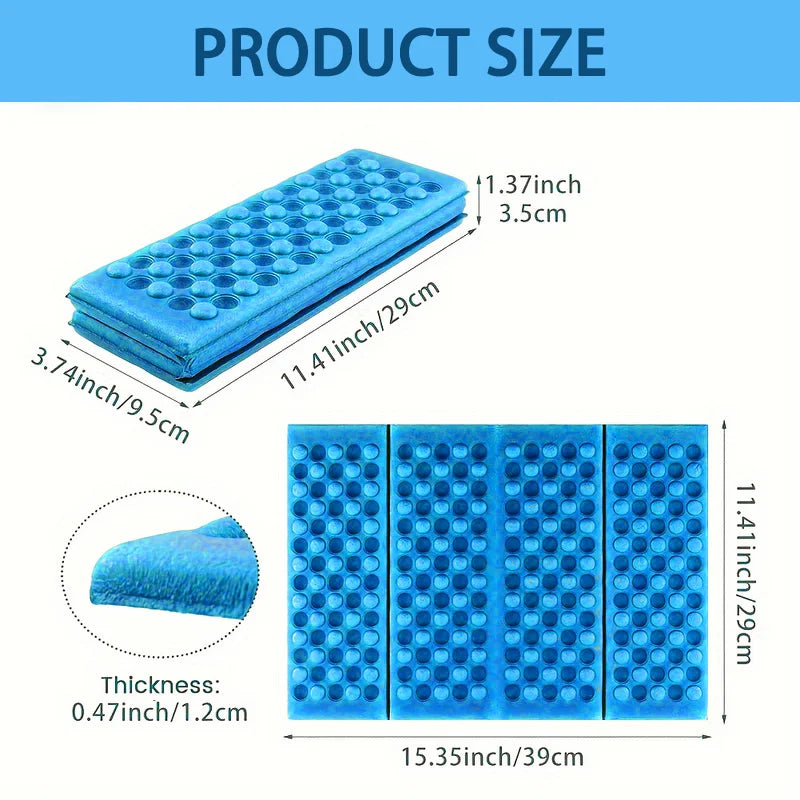Honeycomb Massage Mat 6-Fold XPE Cushion Outdoor Hiking Camping