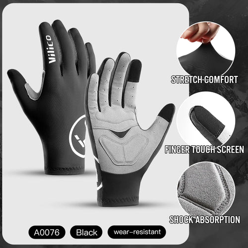 Touch Screen Long Full Fingers Half Fingers Gel Sports Cycling Gloves
