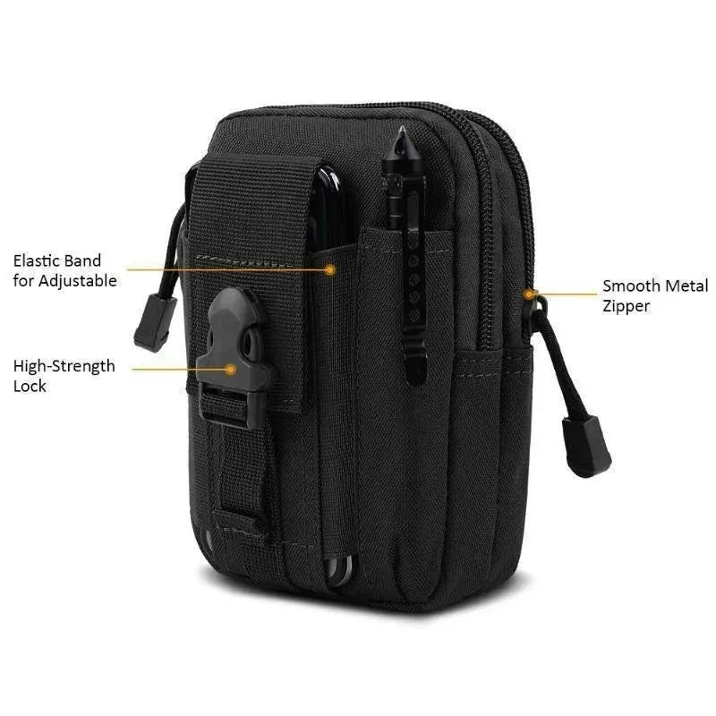 Mobile Phone Case Pouch Waist Bag Waterproof Nylon Multifunction