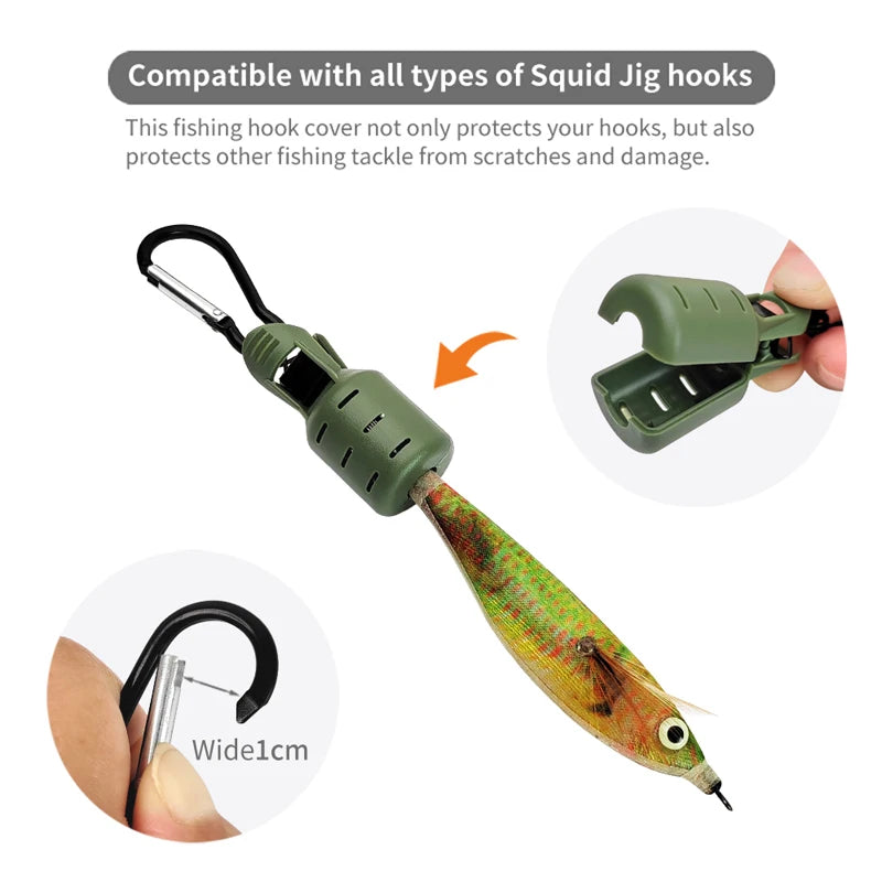 New Squid Jig Bait Protector Kit Size M 6pcs Webfoot Octopus Egi Hooks