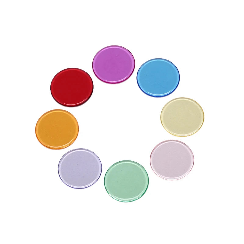 100pcs 19mm Poker Chips Count Bingo Chips Bingo Game Cards Plastic for