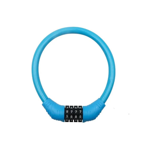 4 Digital Code Bicycle Cable Lock Anti-theft Alloy Steel MTB Road Bike