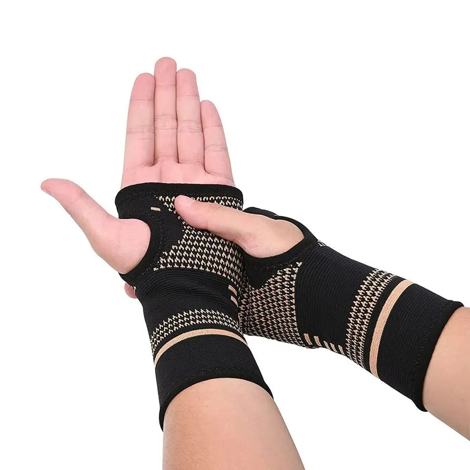 GETINFIT 1Pcs Breathable Wrist Support Copper Contained Nylon Knit