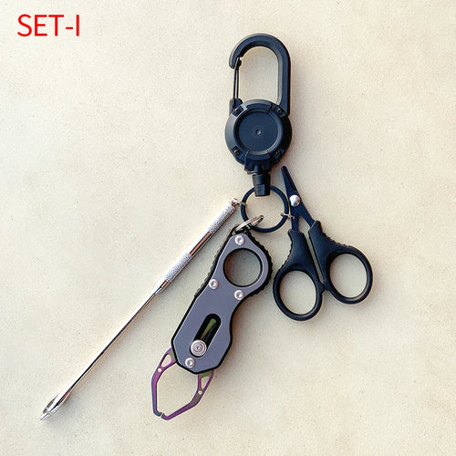 Shawto Titanium Coating Stainless Steel Fishing Scissor Plier Cut PE
