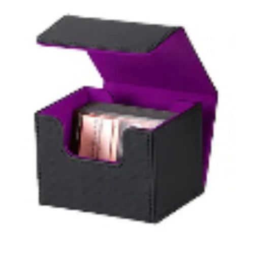100+ Cards Deck Box Flip Side Inserted Type Leather Card Collection