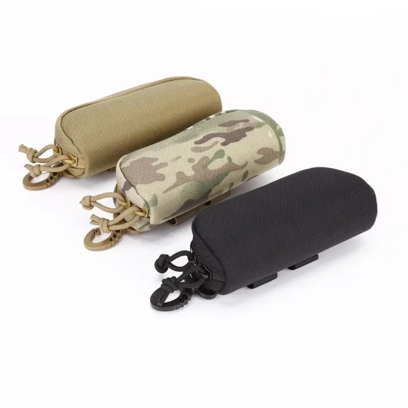 Tactical MOLLE Eyeglass Case Hunting Shockproof Protective Goggles Box