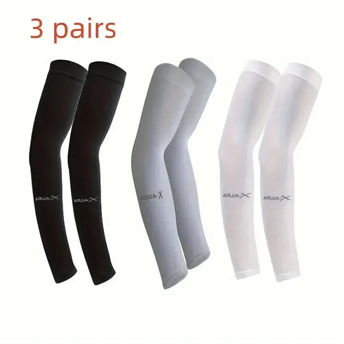 3 Pair of Breathable Sun Protection Sleeves - Breathable & UV