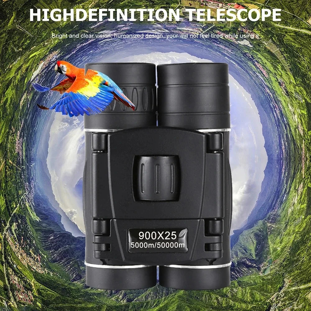 900x25 High-Powered Mini Binoculars Exceptional BAK4 Prism Waterproof