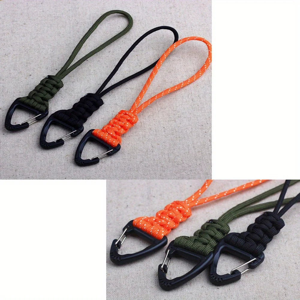 One High-Quality, Hand-Woven, High-Strength Cord Keychain With A