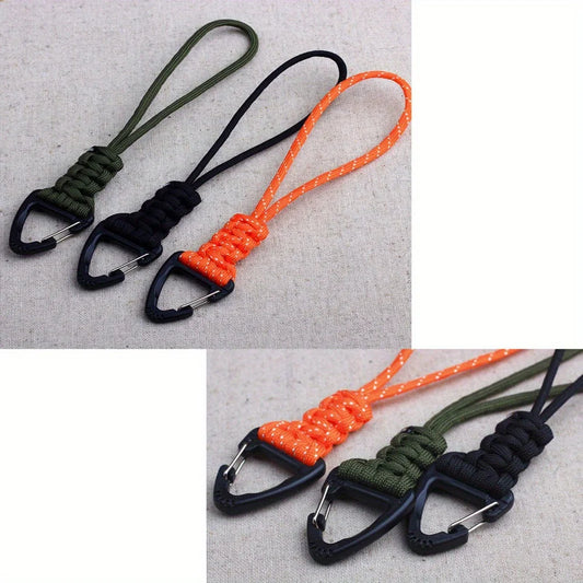 One High-Quality, Hand-Woven, High-Strength Cord Keychain With A