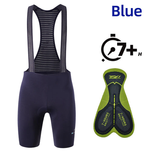 Men's Cycling Bib Shorts Seamless Outdoor Wear Bike Ride 7 Hours