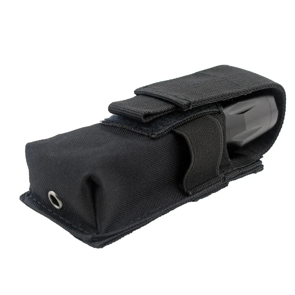 Tactical Molle Flashlight Pouch,Torch Holder,Magazine Single Mag