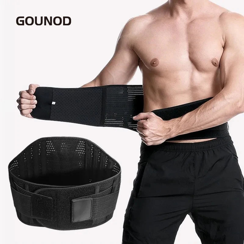 1PC Lumbar Support Waist Pain Back Injury Support Brace For Fitness