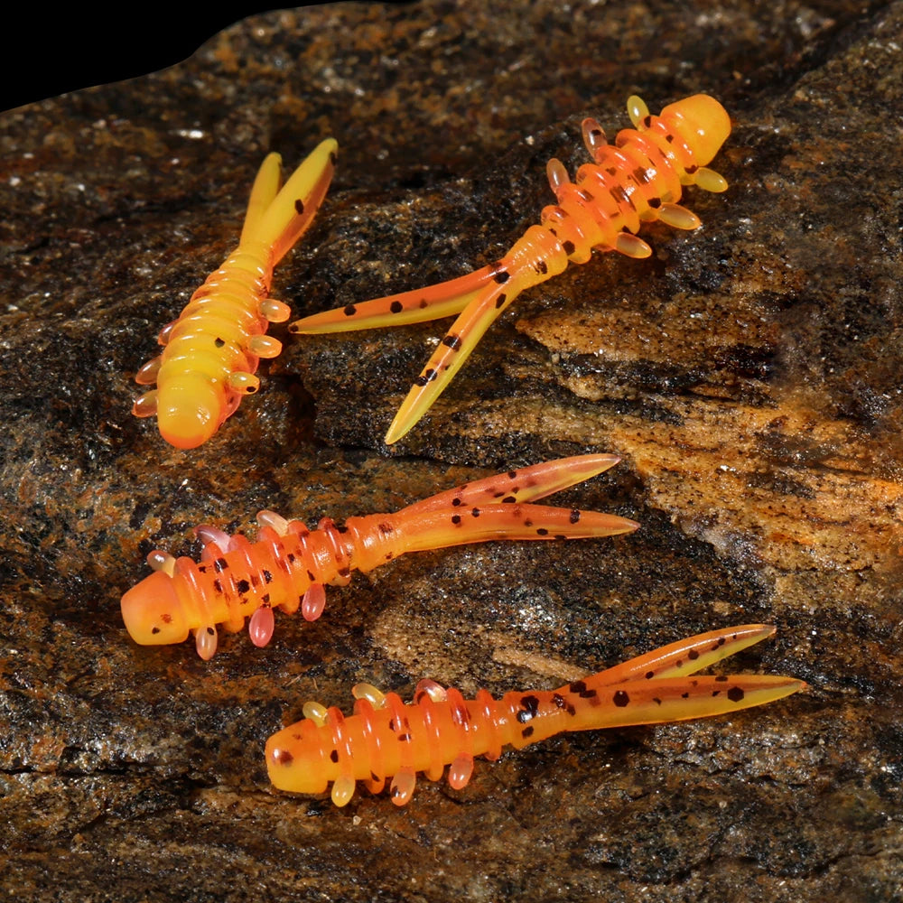 Rosewood 25mm Micro Worm Soft Fishing Lure TPR Floating Silicone