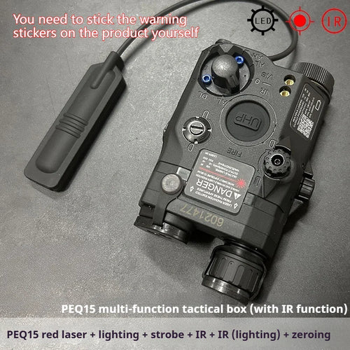 Tactical Airsoft PEQ-15 PEQ15 LA5C Red Dot Green Blue IR Fill Light