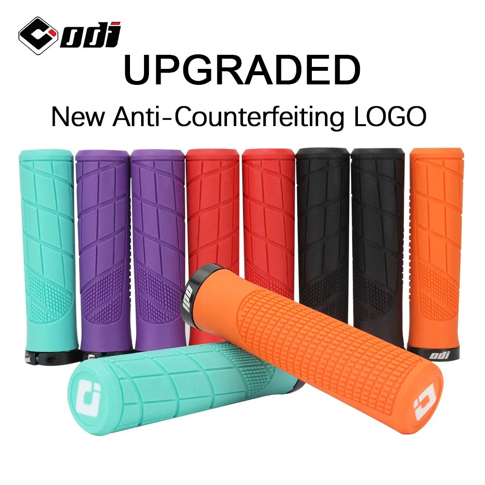 MTB Bicycle Handlebar Grips Rubber Anti-Skid Bike Grips Lock On Road