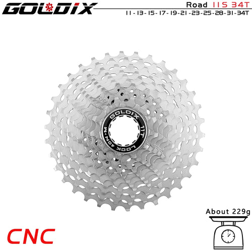 GOLDIX Ultralight CNC Road Bike Cassette 11/12 Speed k7 11S 12S