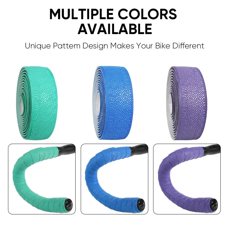 BUCKLOS Road Bike Handlebar Tapes PU Shock Bicycle Handle Bar Tape