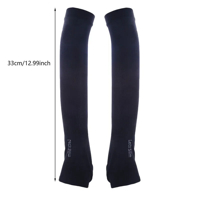 1Pair Ice Silk Sleeve Sunscreen Cuff Arm Sleeves Uv Sun Protect