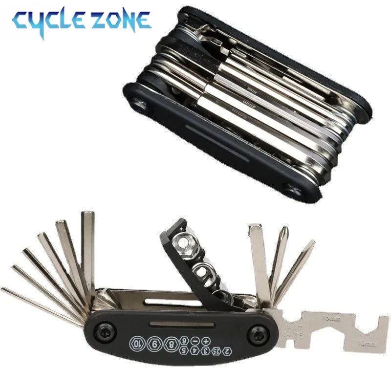 16 in 1 Multipurpose Bike Repair Tool Kits Bicycle Multi Tool