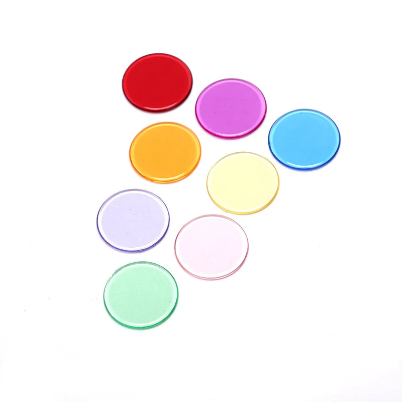100pcs 19mm Poker Chips Count Bingo Chips Bingo Game Cards Plastic for