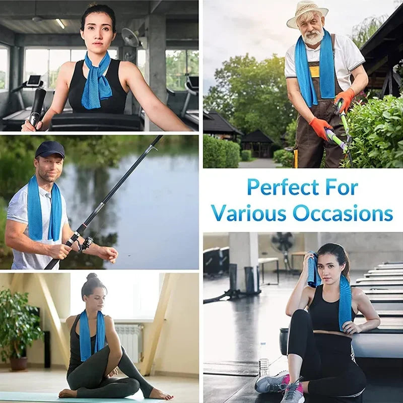 Cooling Towel Breathable Chilly Towel Sports Towel With Storage Box