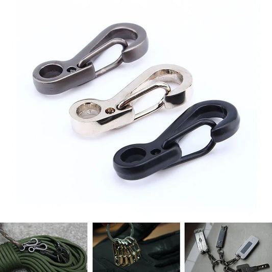 10pcs keychain carabiner Mini Aluminum Alloy Pendant Buckle EDC
