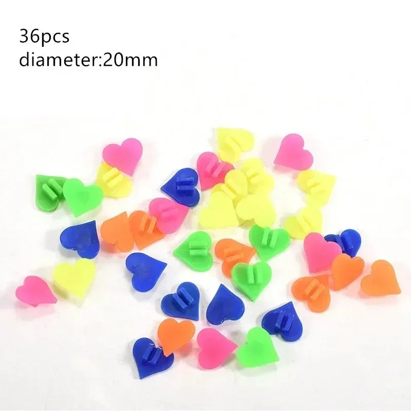 36pcs Bicycle Wheel Spoke Beads Colorful Plastic Bike Spoke Decoration