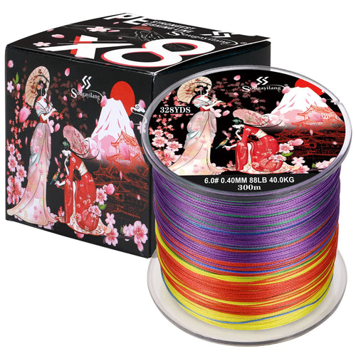Sougayilang 8 Strands Braided Fishing Line 100M 300M Multifilament