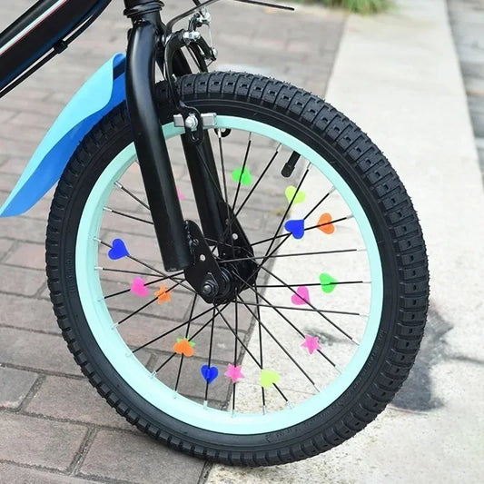 36pcs Bicycle Wheel Spoke Beads Colorful Plastic Bike Spoke Decoration