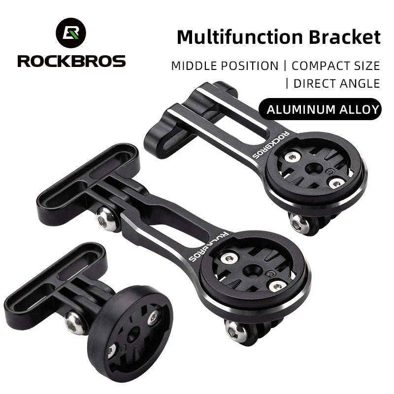 ROCKBROS Bike Bracket Front Light Lamp Holder Aluminum Alloy Extension