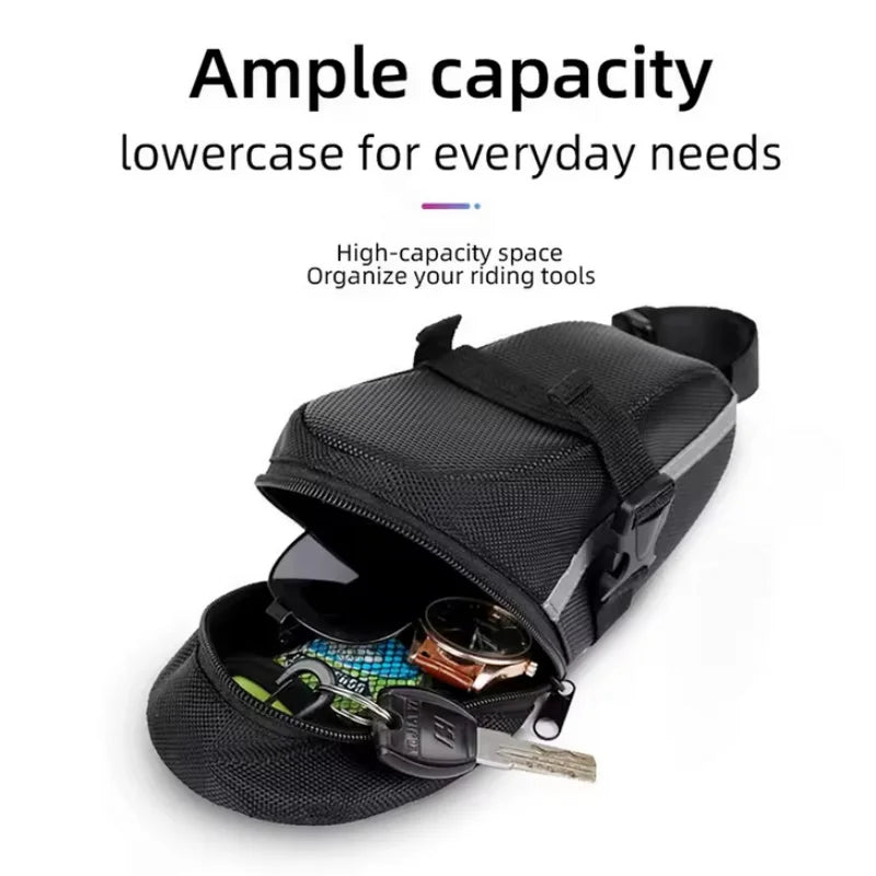1 Pc Bicycle Saddle Bag Mountain Bike Tail Bag Bicycle Cushion Bag