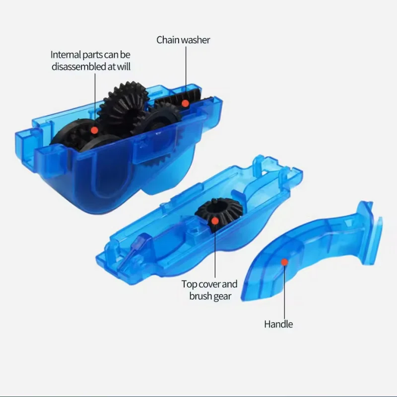 Portable Bicycle Chain Cleaner Bike Brushes Scrubber Wash Tool