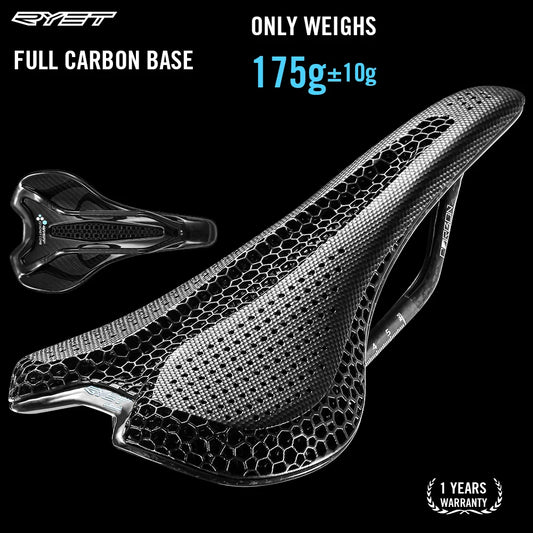 RYET Carbon 3D Printed Saddle Ultralight 175g 7*9 Bike Seating For Men