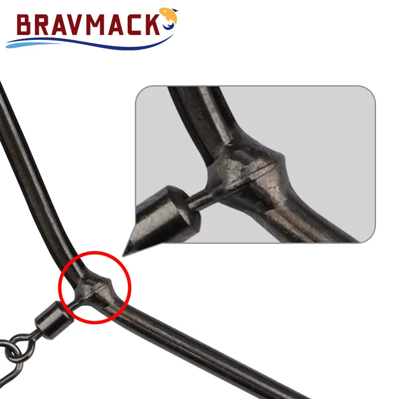 5pcs/pack copper fishing balance connector kit anti-tangle rotating