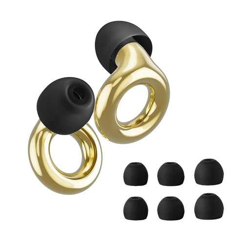 HUAK High-Fidelity Ear Plugs - 8 Ear Tips in XS/S/M/L - Reusable