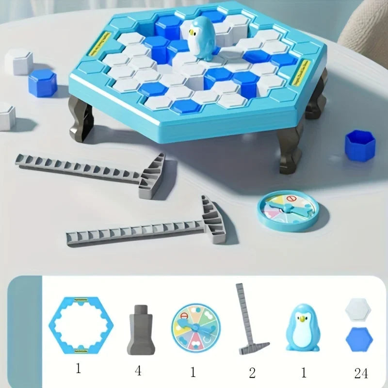 Save Penguin Knocking Ice Toy, Ice Breaker Knocking And Disassembling