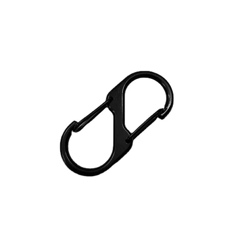 10 Pcs of S-shaped lock buckles, metal double headed keychains,