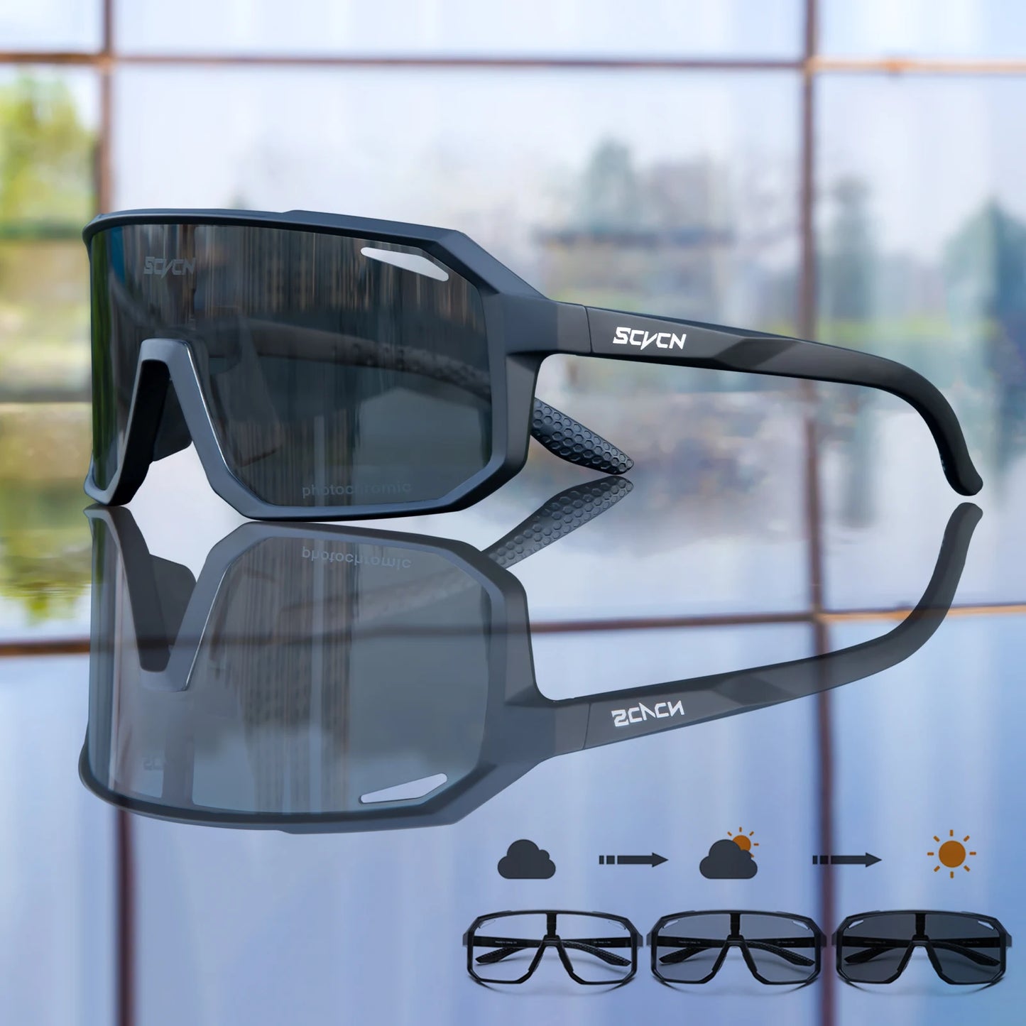 SCVCN HOT MTB Cycling Glasses for Men Women Outdoor Sports Running