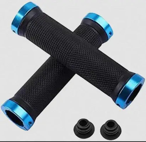 Bicycle Rubber Grips Alloy Lock Non-Slip Rubber Bicycle Handlebar