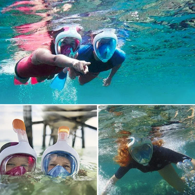 Underwater Scuba Anti Fog Full Face Diving Mask Snorkeling Respiratory