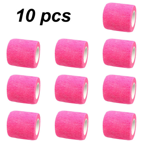 10 pcs Colorful Sports Self Adhesive Elastic Bandage Wrap Tape For