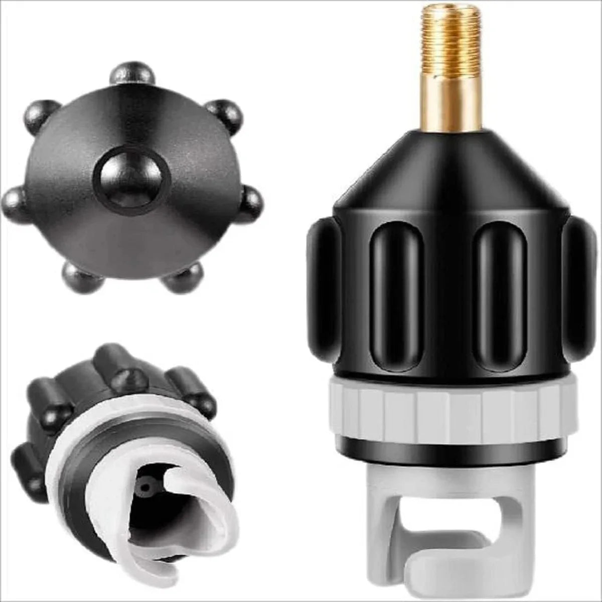 Air Valve Adapter Rowing Rubber Boat Canoe Kayak Air Valve Adaptor