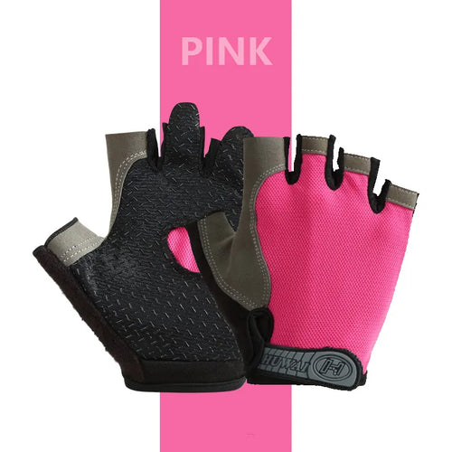 Men Cycling Bicycle Gloves Half Finger Gym Gloves Women Mitten