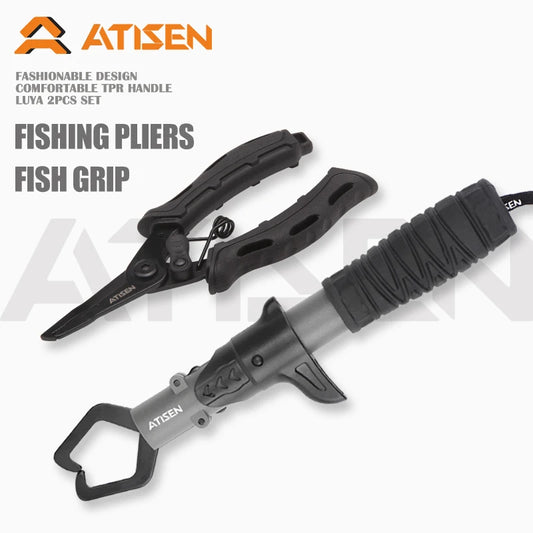 Stainless Steel Fishing Gripper Professional Fishing Lip Grabber Tool,