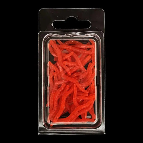 Lifelike Fishy Smell Red Soft Lures Simulation Earthworm Red Worms