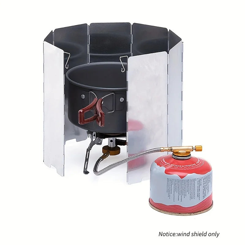 1 set outdoor camping windproof board, ultra-light aluminum alloy