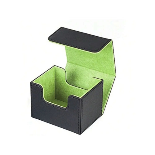 100+ Cards Deck Box Flip Side Inserted Type Leather Card Collection