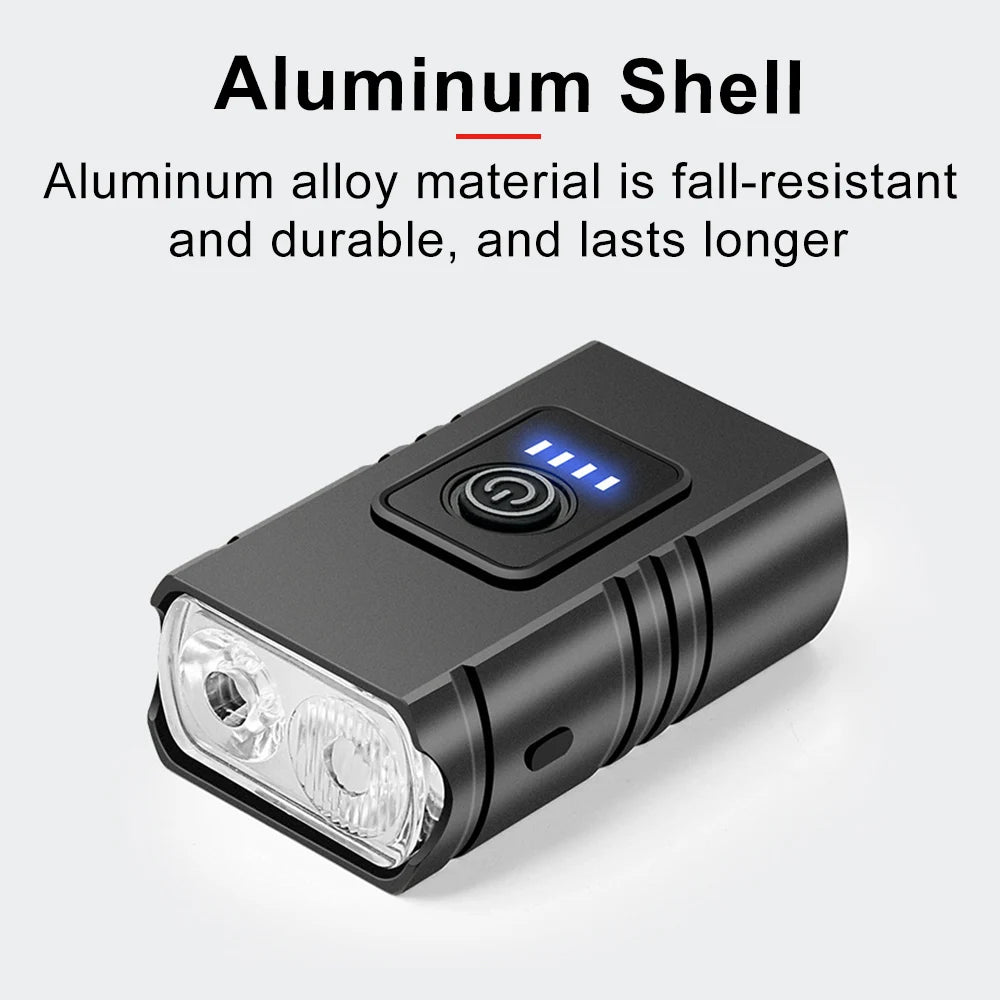 Bicycle Light 2T6 LED Front USB Rechargeable MTB Mountain Bicycle Lamp